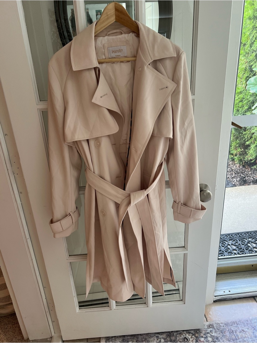 Laundry By Shelli Segal Blush Pink Trench Coat